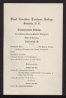 Program for the Commencement Address 1934